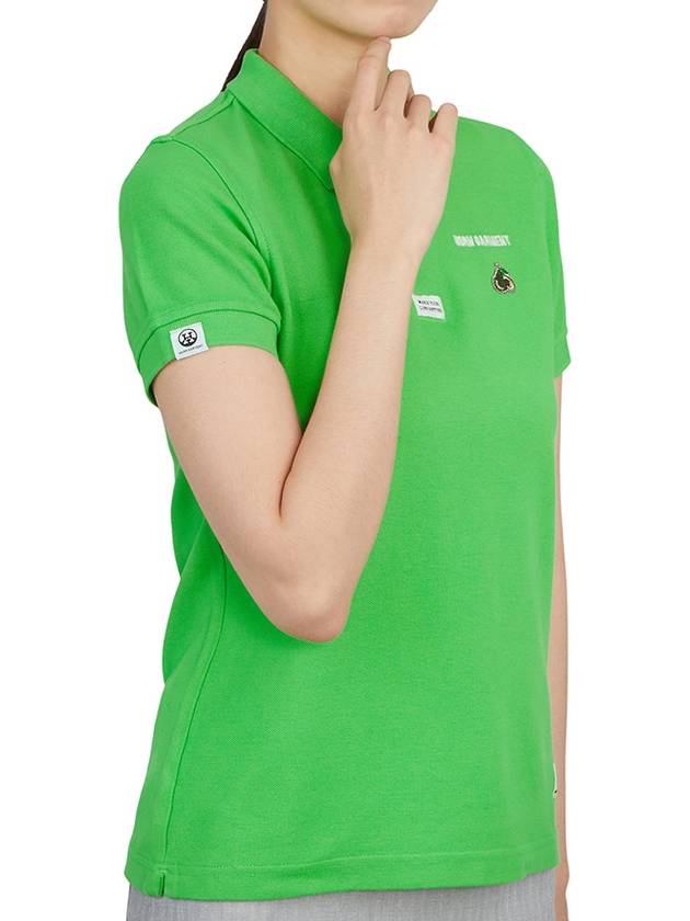 Women’s Icon Short Sleeve PK Shirt Light Green - HORN GARMENT - BALAAN 6