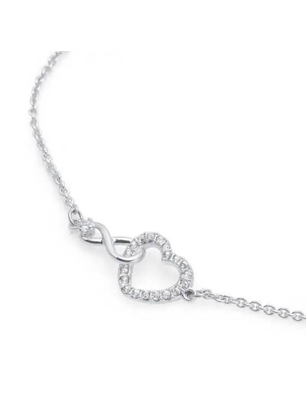 Hyperbola Infinity Heart Bracelet Silver - SWAROVSKI - BALAAN 4