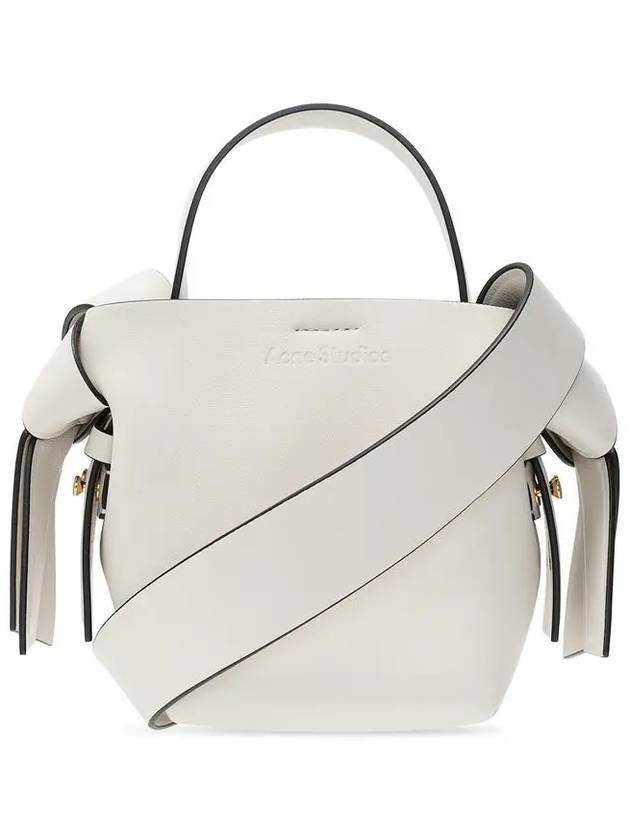 Musubi Micro Leather Shoulder Bag White - ACNE STUDIOS - BALAAN 3