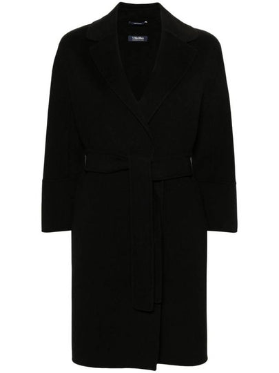 Women's Arona Virgin Wool Single Coat Black - S MAX MARA - BALAAN 2