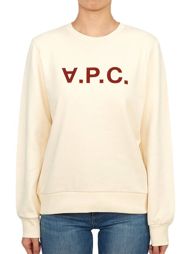 VPC Logo Sweatshirt Offwhite - A.P.C. - BALAAN 4