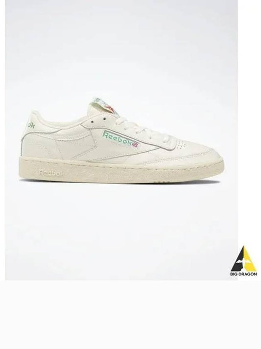 Club 85 Vintage Low Top Sneakers Chalk Green - REEBOK - BALAAN 2