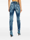 Medium Heritage Rammendo Wash Cool Girl Jeans Blue - DSQUARED2 - BALAAN 5