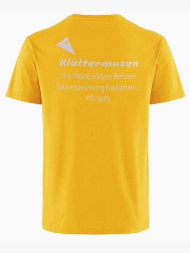 Men's Runa Maker Short Sleeve T-Shirt Pure Yellow - KLATTERMUSEN - BALAAN 3