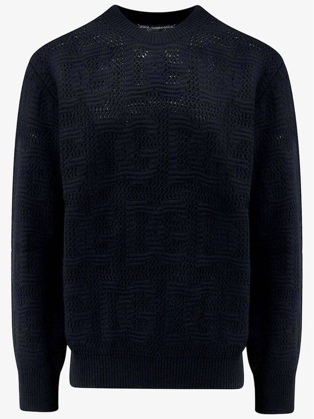 23 fw Virgin Wool Sweater WITH DG Motif GXQ47TJCVJ0N0000 B0650517186 - DOLCE&GABBANA - BALAAN 1