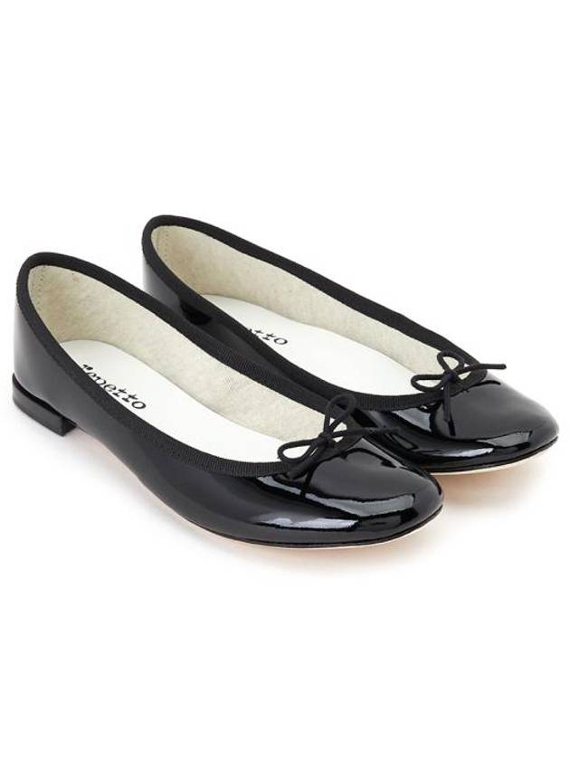 Women's Cendrillon Leather Ballerinas Flat Black - REPETTO - BALAAN 3