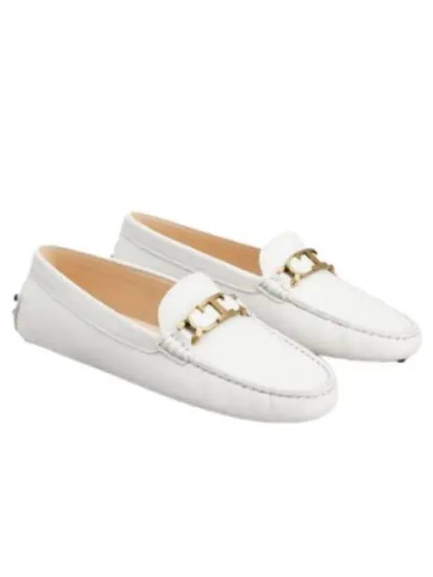 Women's Gommino Leather Driving Shoes White - TOD'S - BALAAN 2