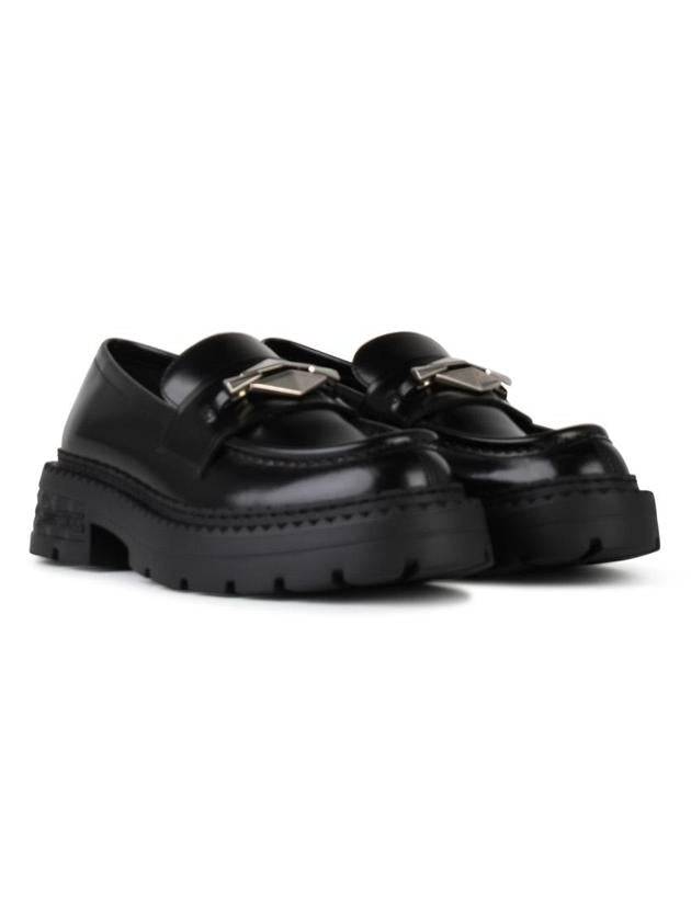 Jimmy Choo 'Marlow' Black Shiny Leather Loafers - JIMMY CHOO - BALAAN 2