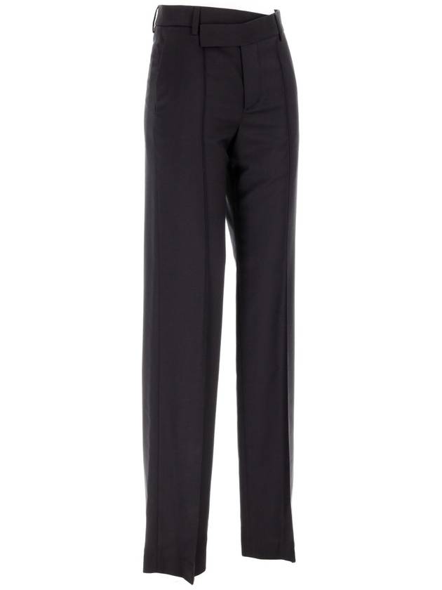 VANJA REGULAR FIT TROUSERS WITH ASYMMETRIC WAISTBA - ANN DEMEULEMEESTER - BALAAN 3