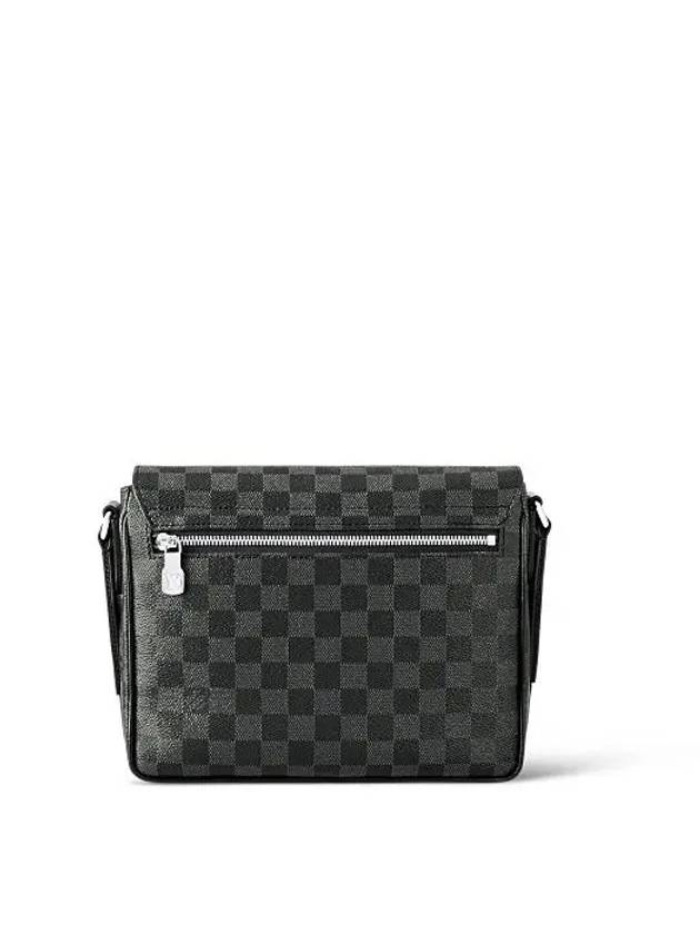 District PM Damier Graphite Coated Canvas Messenger Bag Black - LOUIS VUITTON - BALAAN 5