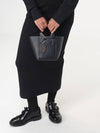 Double Up Leather Tote Bag Black - TOD'S - BALAAN 5