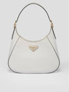 Medium Leather Shoulder Bag White - PRADA - BALAAN 3