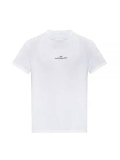 Reverse Embroidered Logo Stitched Cotton Short Sleeve T-Shirt White - MAISON MARGIELA - BALAAN 2