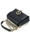 GG Interlocking Chain Mini Shoulder Bag Black - GUCCI - BALAAN 4