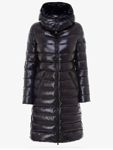 1C51300 68950 999 MOKA Glossy Black Long Padding - MONCLER - BALAAN 1