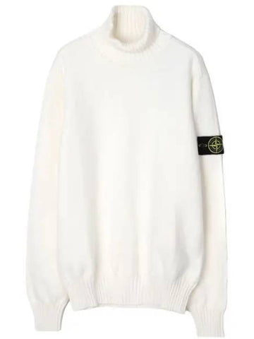 Winter cotton turtleneck knit loose fit - STONE ISLAND - BALAAN 1