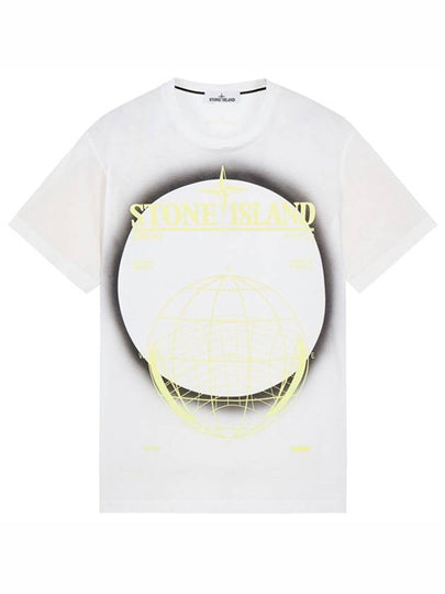 Men's Solar Eclipse Logo Short Sleeve T-Shirt White - STONE ISLAND - BALAAN 2