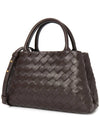 Intrecciato New Roma Tote Bag Brown - BOTTEGA VENETA - BALAAN 3