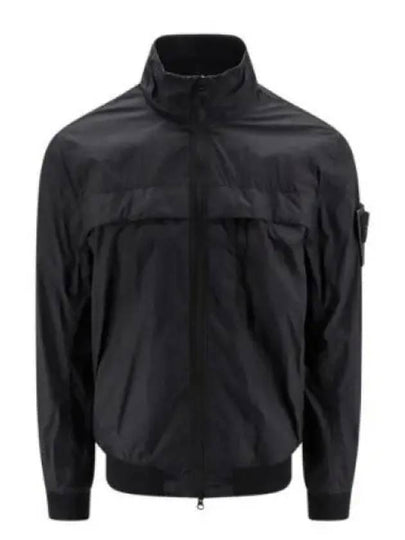 Compass Badge Pleated Windbreaker Grey - STONE ISLAND - BALAAN 2