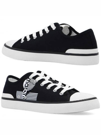 Binkoo Logo Canvas Low Top Sneakers Black - ISABEL MARANT - BALAAN 2