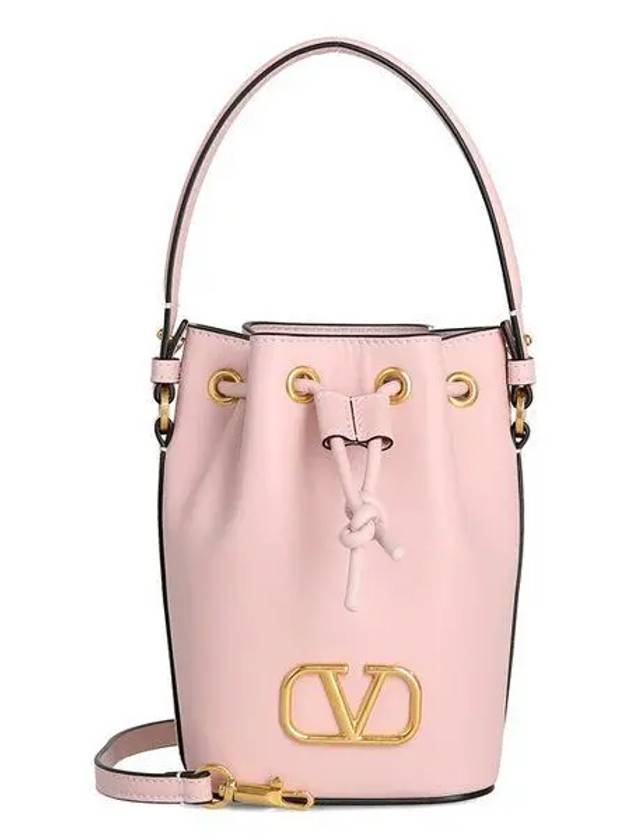 V Logo Signature Bucket Bag Pink - VALENTINO - BALAAN 2