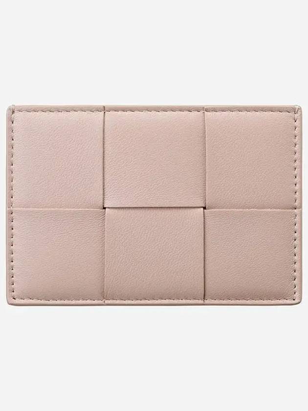 Intrecciato Lambskin Calfskin Card Wallet Pink - BOTTEGA VENETA - BALAAN 2