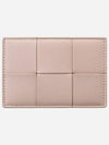 Intrecciato Lambskin Calfskin Card Wallet Pink - BOTTEGA VENETA - BALAAN 2