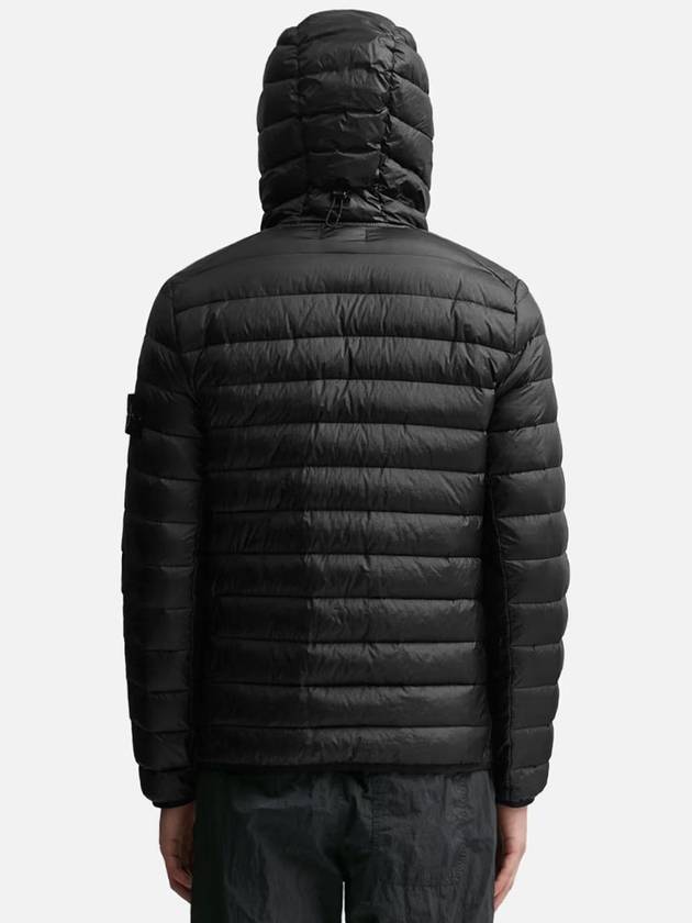 Loom Woven Chamber Down Padded Jacket Black - STONE ISLAND - BALAAN 5