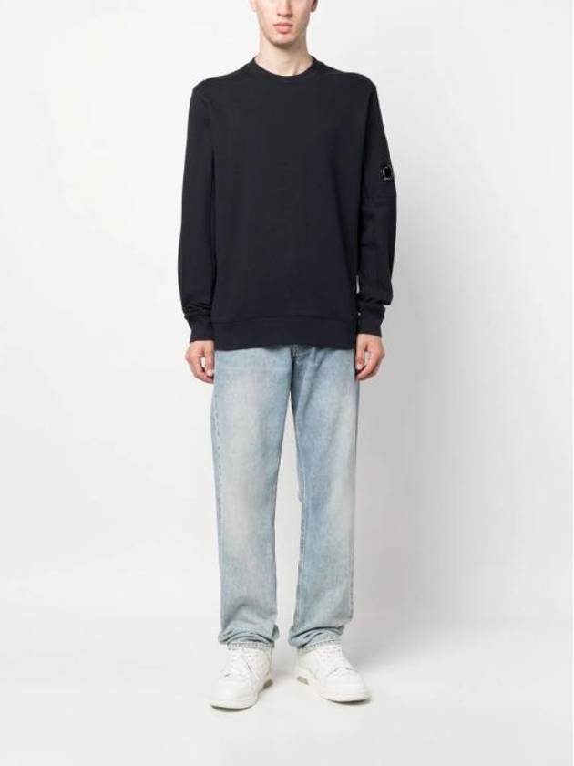 Diagonal Raised Fleece Sweatshirt Navy - CP COMPANY - BALAAN 3