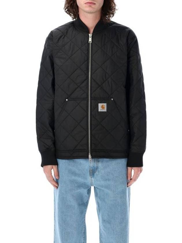 Myton Liner Diamond Quilt Zip-Up Jacket Black - CARHARTT WIP - BALAAN 1