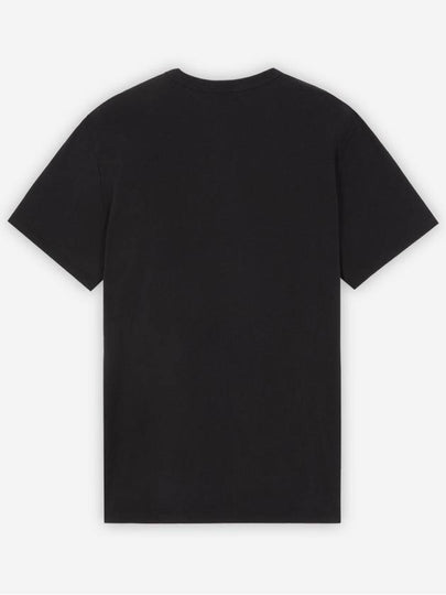 Maison Kitsune Chillax Fox Patch Classic T Shirt Black - MAISON KITSUNE - BALAAN 2