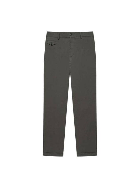 Bio Washing Tapered Chino Straight Pants Charcoal - SOLEW - BALAAN 2