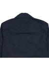 Lens Wappen Long Sleeve Overshirt Zip Up Jacket Navy - CP COMPANY - BALAAN 10