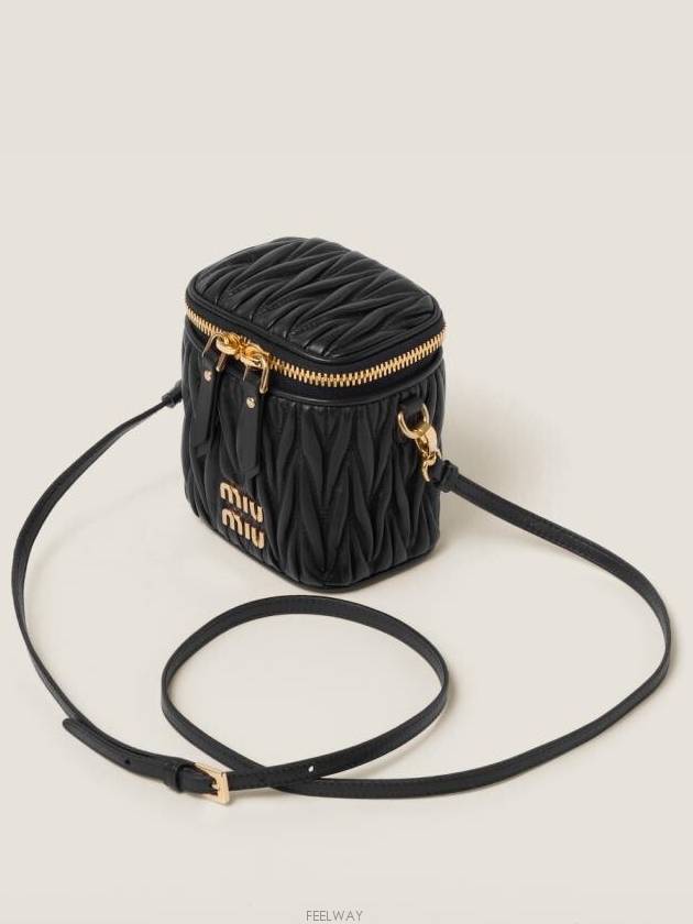 Materasse Nappa Leather Mini Pouch Bag Black - MIU MIU - BALAAN 4