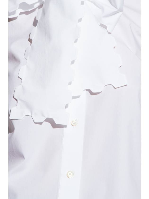 Tory Burch Shirt With Tie Detail, Women's, White - TORY BURCH - BALAAN 5