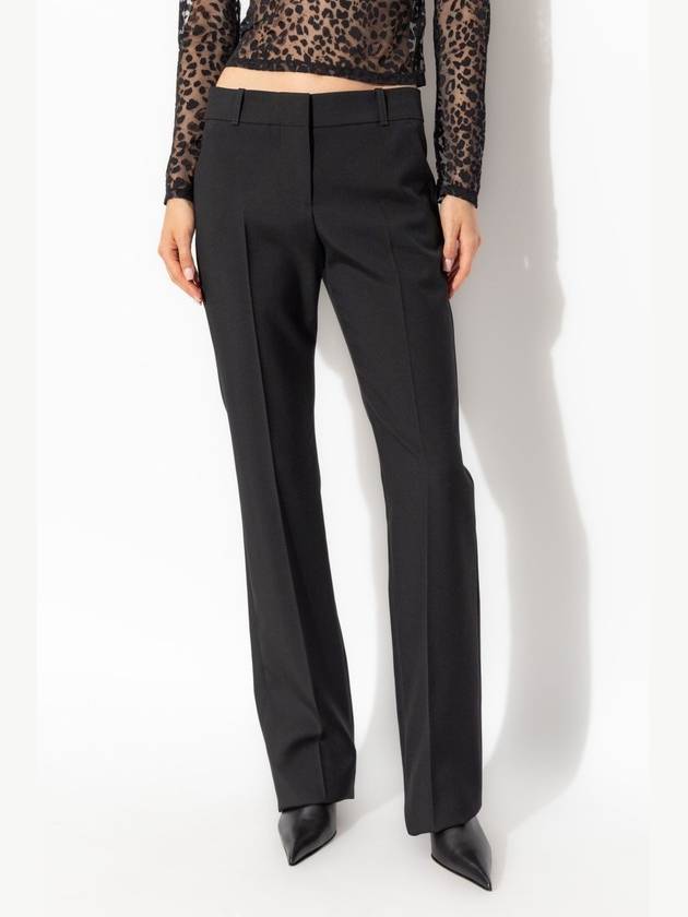 Alexander McQueen Creased Trousers, Women's, Black - ALEXANDER MCQUEEN - BALAAN 3