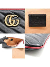 Women s Gucci 573814 Black Matelasse Leather GG Marmont Pouch Clutch gt Gangbuk used luxury goods - GUCCI - BALAAN 8