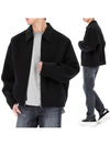 Wool Zip-Up Jacket Black - ACNE STUDIOS - BALAAN 2