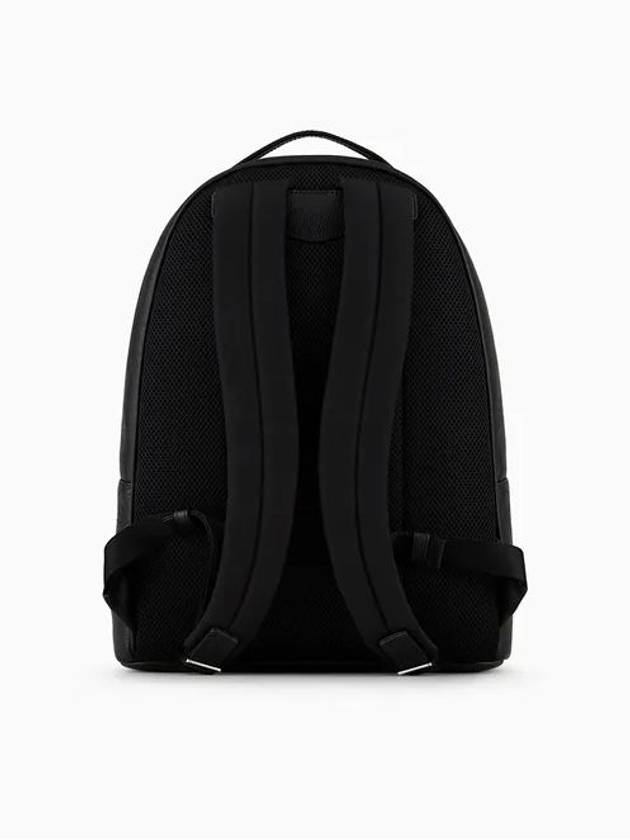 Logo Leather Backpack Black - EMPORIO ARMANI - BALAAN 4