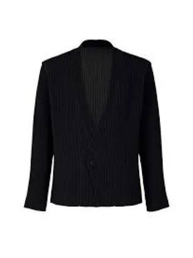 Tailored Pleated 2 Jacket Black - ISSEY MIYAKE - BALAAN 1