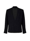 Tailored Pleated 2 Jacket Black - ISSEY MIYAKE - BALAAN 1