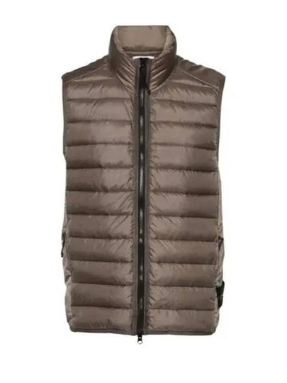 Loom Woven Chambers Recycled Nylon Down TC Vest Brown - STONE ISLAND - BALAAN 2