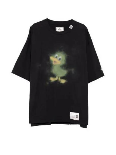 Duck Print Short Sleeve T-Shirt Black - MIHARA YASUHIRO - BALAAN 2