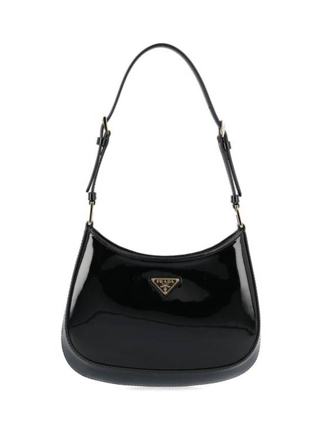 Cleo Patent Leather Shoulder Bag Black - PRADA - BALAAN 1