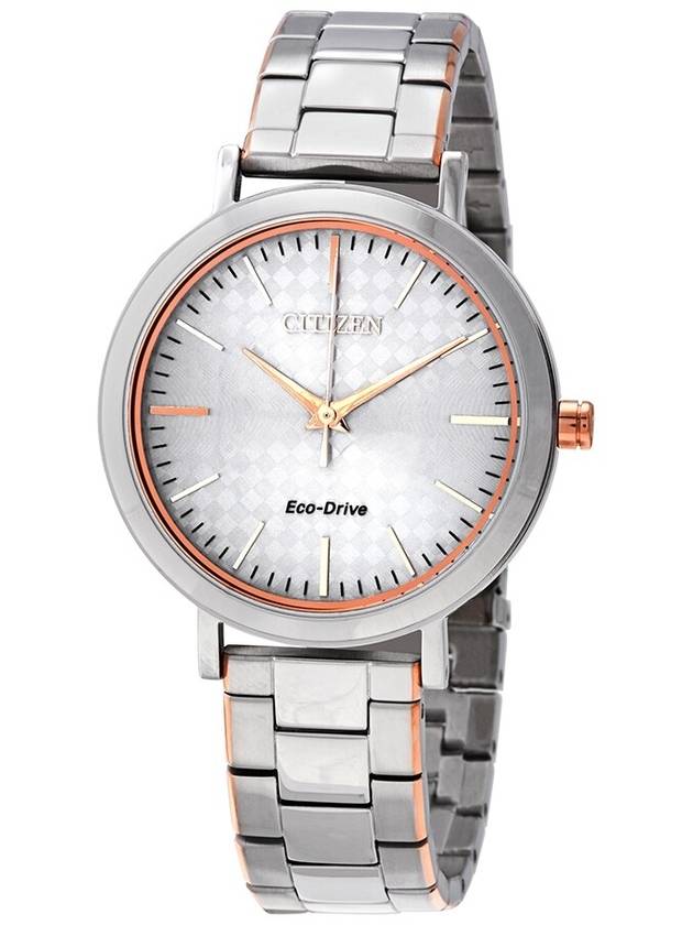 Citizen Eco-Drive Silver Dial Two-tone Ladies Watch EM0766-50A - CITIZEN - BALAAN 1