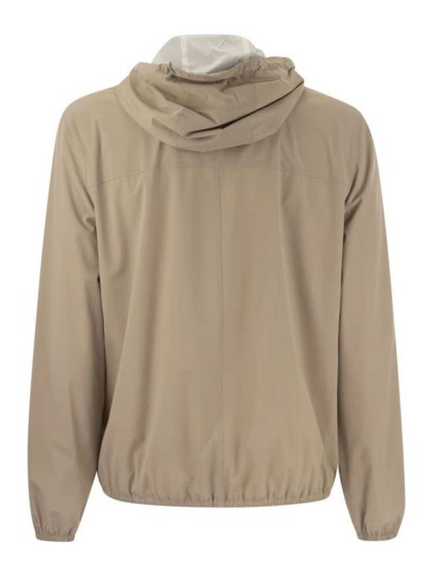 Embroidered Logo Zip-up Hoodie Sand - BRUNELLO CUCINELLI - BALAAN 3