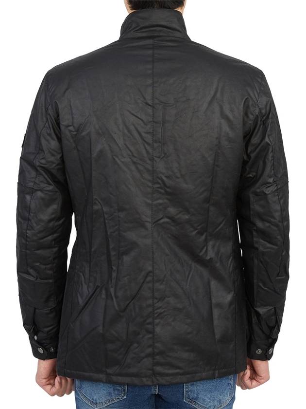 Duke Wax Button Jacket Black - BARBOUR - BALAAN 8