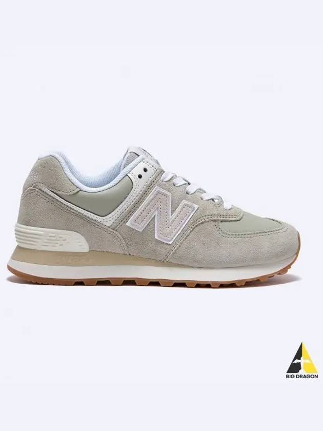 Balance 574 Low Top Sneakers Green Angora - NEW BALANCE - BALAAN 2