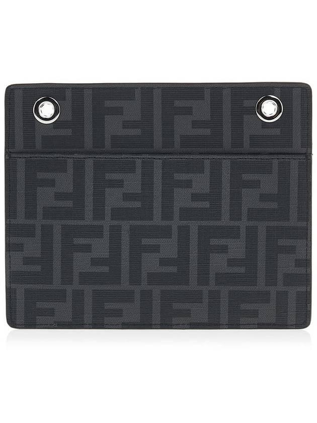 Peekaboo Pocket Clutch Bag Black - FENDI - BALAAN 4