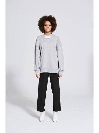 Women's Line Color Scheme Sweatshirt Grey - MOTH - BALAAN 2